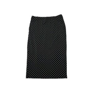 Philosophy Black White Polka Dot Pencil Midi Skirt Pull on Retro Y2K Style S